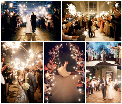 Большие бенгальские огни на свадьбу