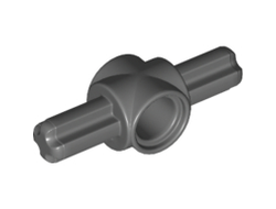 Technic, Axle and Pin Connector Hub with 2 Axles, Dark Bluish Gray (27940 / 6167281)