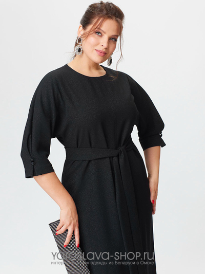 Женское элегантное платье в черном цвете