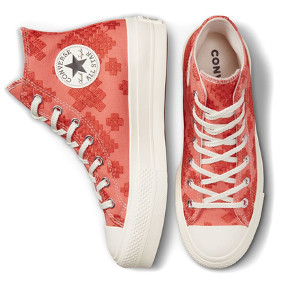 С вышивкой оригинал Converse Лифт Festival Broderie Bright Madder A02233C