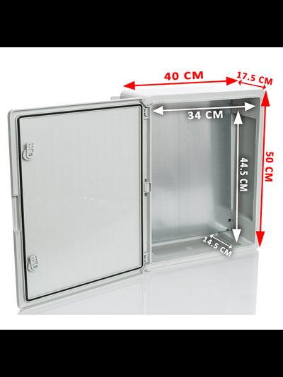 CamBox PP3003 Шкаф пластиковый с монтажной панелью, 400х500х175, непрозрачная дверца, IP65