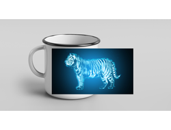 Кружка эмалированная год Тигра №5