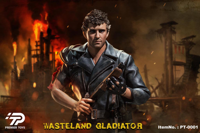 ПОМЯТ УГОЛОК - Безумный Макс, Макс Рокатански (Мел Гибсон, "Mad Max") - КОЛЛЕКЦИОННАЯ ФИГУРКА 1/6 Wasteland Gladiator (PT0001) - Premier Toys