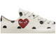 Кеды Converse Play Comme Des Garcons белые низкие в горошек