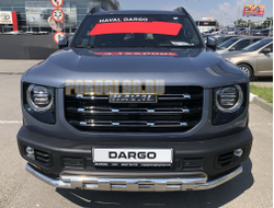 Защита переднего бампера с перемычками d60/42 для Haval Dargo (2022-...)