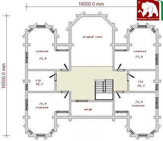 Проект 3-91, 432 кв.м., 14*18