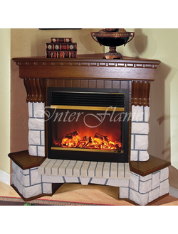 Каминокомплект ЭКСТЕР Угловой  с очагом Jupiter