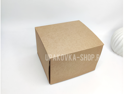 Коробка с откидной крышкой 210*200*150 мм БУРЫЙ