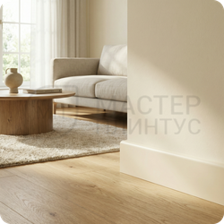 Плинтус МДФ TeckWood 80х10х2000 мм. RAL 9010