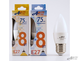 ЛАМПА СВЕТОДИОДНАЯ LED-Regular свеча 8Вт Е27