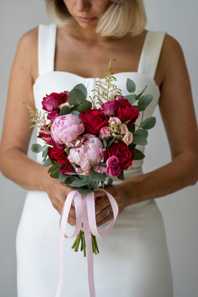 Букет невесты & Бутоньерка № 1301