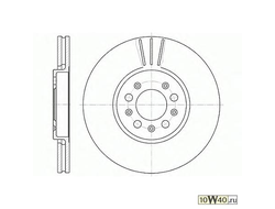 Диск тормозной передний