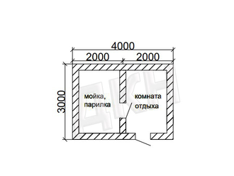 Баня 3 на 4