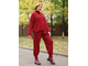Турецкий спортивный костюм женский с удлинением красный 52, 54, 56, 58, 60 размера
