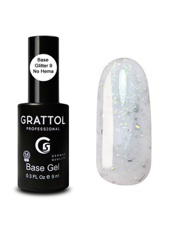 База Grattol для гель-лака Glitter 9 ( 9 мл ) GTGB8