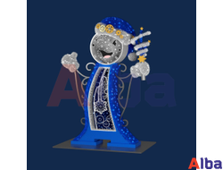 Фигура из мишуры Часики