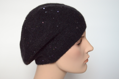 Черный итальянский берет Визио 6943 фото