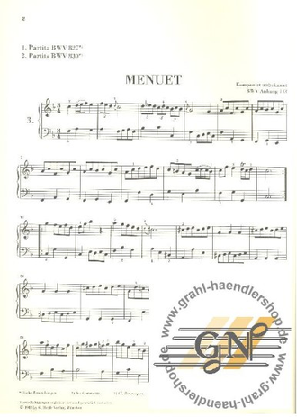 Bach, J. S. Notenbüchlein für Anna Magdalena Bach für Klavier (gebunden)