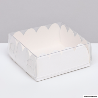 Коробка для печенья белая, 7 х 7 х 3 см