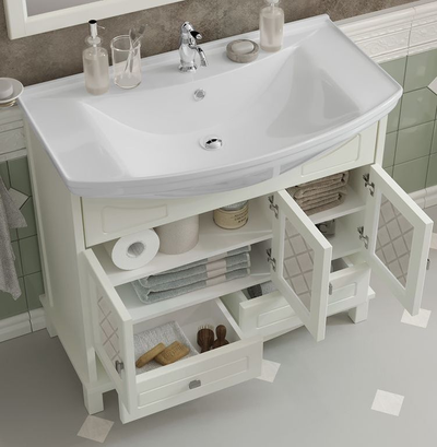 Мебель для ванной Opadiris Омега 85 слоновая кость