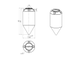 Емкость конусная 240 литров