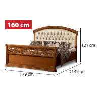 Кровать "Capitonne" с изножьем 160x200 см