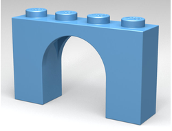 Arch 1 x 4 x 2, Medium Blue (6182 / 4129876 / 6186137)