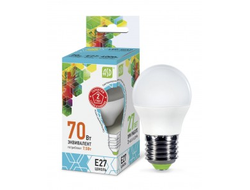 Лампа светодиодная ASD standard Шар P45 E27 7.5W(675lm) 4000К 4K (8W) 83x45 пластик/матовый  3993