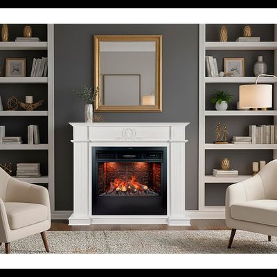 Электрокамин Modena WT с очагом Design B800RF 3D