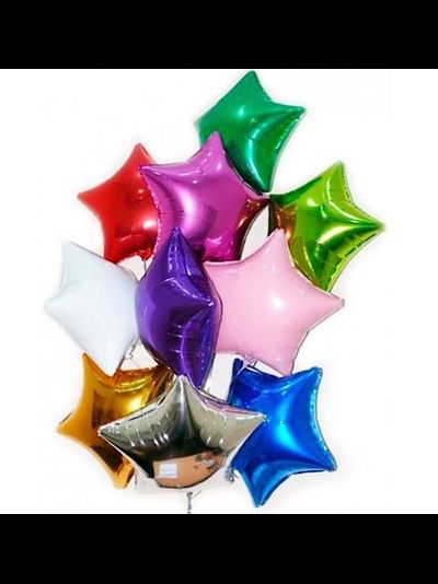 Шар 18"/46 см Звезда, Бирюзовый