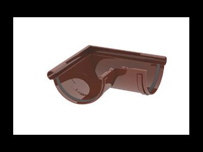 GIZA УГОЛ ЖЕЛОБА НАРУЖНЫЙ 90° 120 ММ, ЦВЕТ КОРИЧНЕВЫЙ