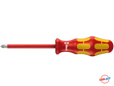 Отвертка диэлектрическая Pozidriv/шлиц WERA Kraftform Plus 165 i PZ/S VDE, 1 х 80 мм, WE-006190