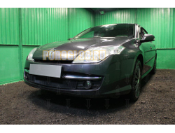 Защита радиатора Renault Laguna III (лифтбек) 2007-2011 (кроме 2.0) black
