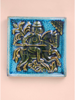 Изразцовая плитка "Славянские тени" // 16,5*16,5