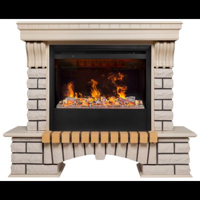 Электрокамин Country WT с очагом 3D Helios 26 SBG