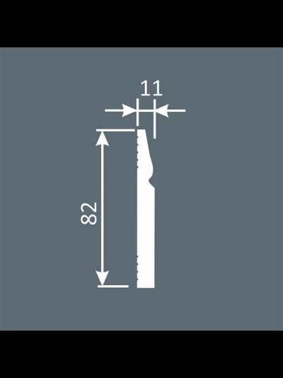 Cosca напольный плинтус, экополимер PX031