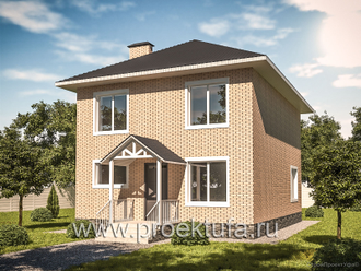готовый проект двухэтажного дома 130 кв.м