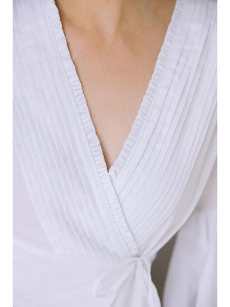 Будуарное платье-халат (белое)