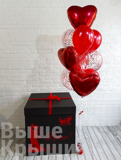 Коробка с шарами "Страсть" (10 шариков)