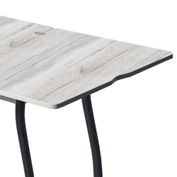 Дуэт 4 Стол обеденный 600*800 раскладной дуб канадский/графит 1.1