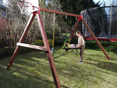 Качельный модуль "Гнездо-паутинка + одиночные"