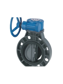 Затвор дисковый ПВХ с редуктором, уплотнение EPDM d250-280 мм PN6,3