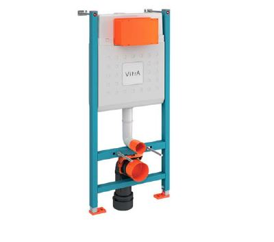 Комплект: инсталляция Vitra Core 732-5800-001 и панель смыва Root R 740-2211, черный матовый, для унитазов 3/6 л, глубина установки 12 см, 800-1874