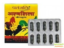 Ашвашила, энергетический тоник, 20 капсул, Патанджали; Ashvashila, 20 capsules, Patanjali