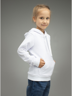 FUTBITEX ТОЛСТОВКА БЕЛАЯ БЕЗ НАЧЕСА ДЛЯ СУБЛИМАЦИИ размер 32, рост 134