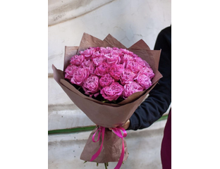 Букет из 25 пионовидных роз