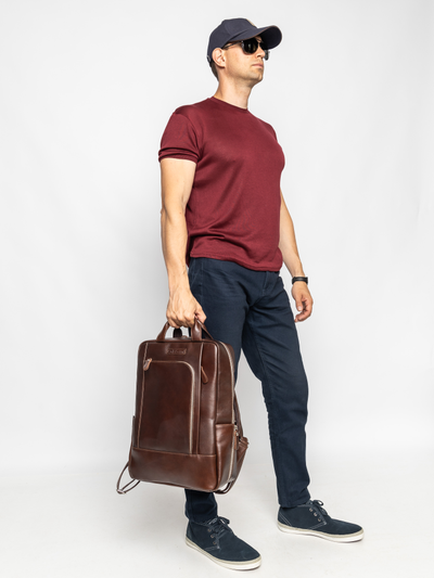 Кожаный рюкзак Viterbo Premium brown (арт. 3111-53)