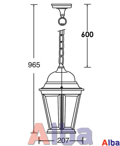 Astoria 405 2L BG Парковый светильник