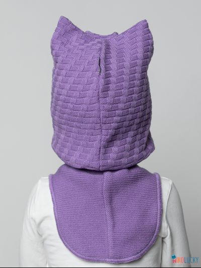 Шапка-шлем 24201-05 х/б подклад, фиалковый 52-54