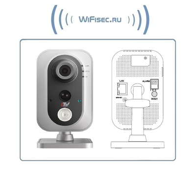 WiFi/LAN видеокамера с аудиоканалом с DVR. Full HD 1080, 2 Mp (4 мм.)